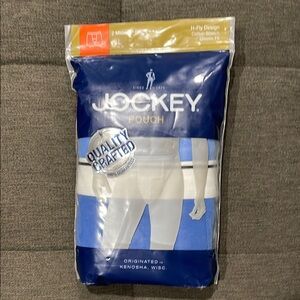 Men’s Jockey Blue Boxer Midway H-Fly Design Briefs Size L -2 Pack NEW